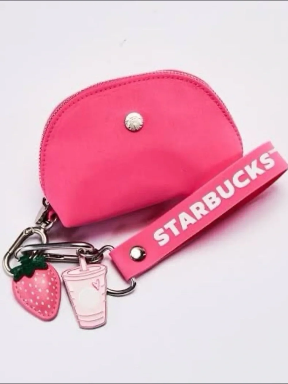 Starbucks Wristlet Pink Strawberry